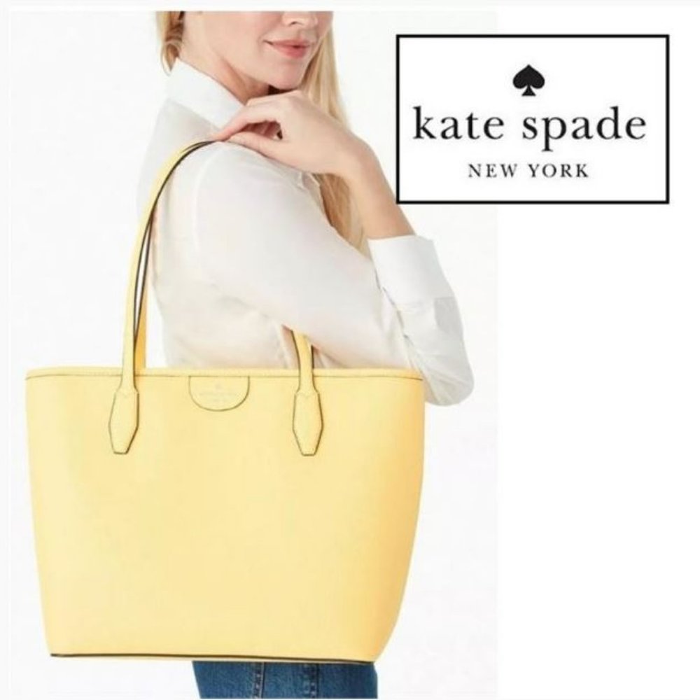 KATE SPADE NWT AUTHENTIC LARGE LORI TOTE IN DAYBREAK YELLOW! ⭐️⭐️⭐️